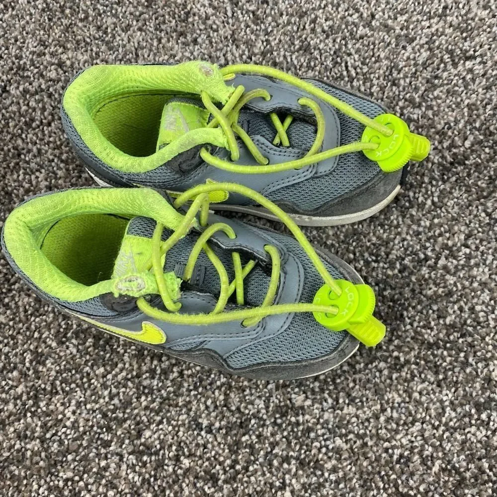 Nike Air Max 1 Grey Green Sneakers Toddler 8C